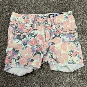 Miss Me Girls Floral Shorts